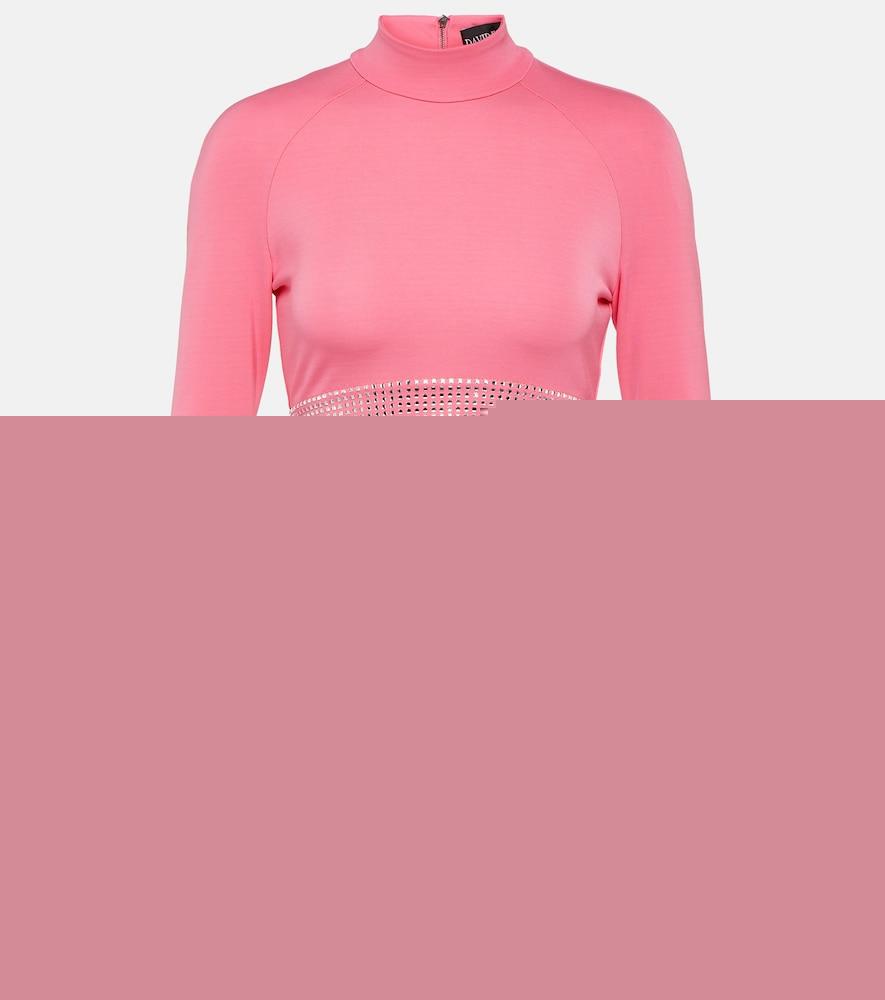 david koma embellished crop top