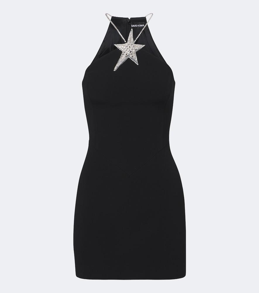 david koma embellished halterneck minidress