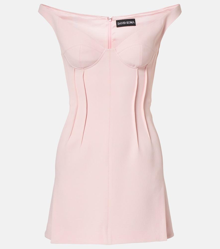 david koma off-shoulder minidress