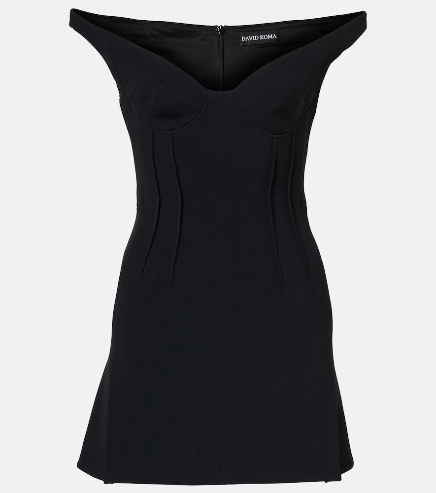 david koma off-shoulder minidress