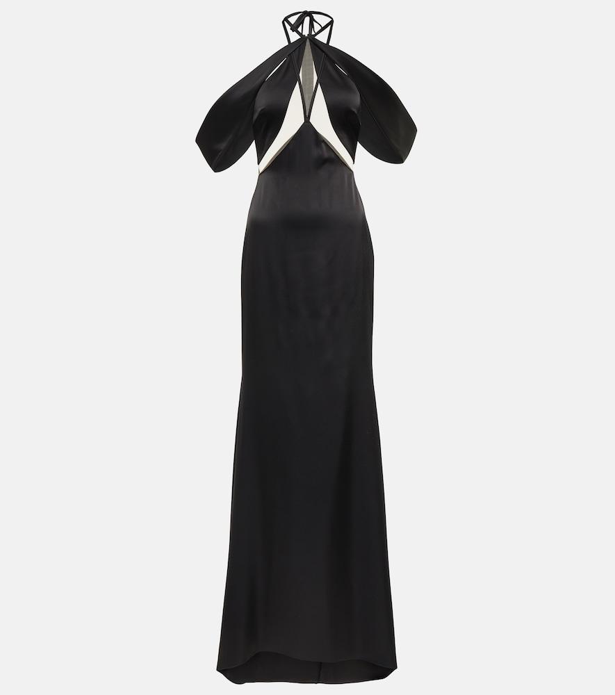 david koma off-shoulder tulle gown