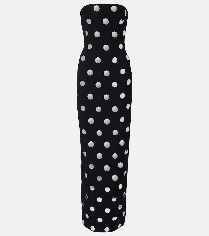 david koma polka-dot gown