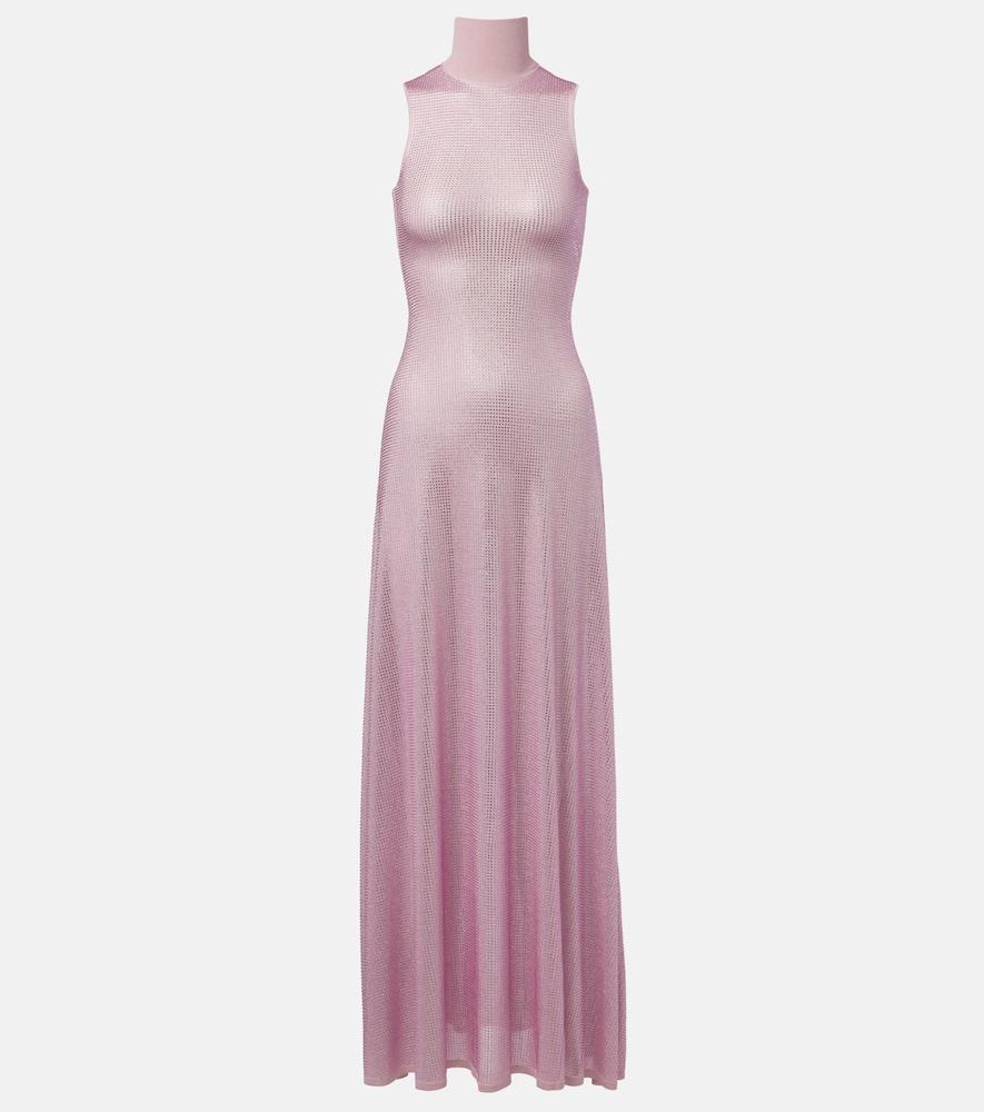 david koma ruched sequined maxi dress