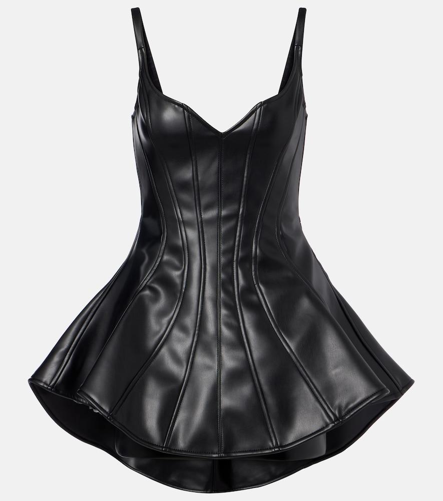 david koma ruffled midi dress