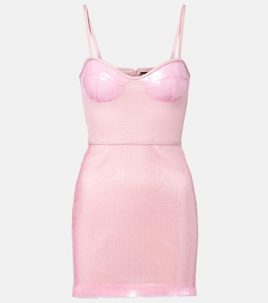 david koma sequined minidress