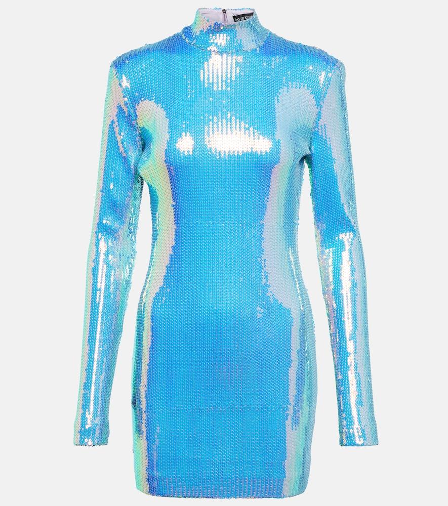 david koma sequined minidress