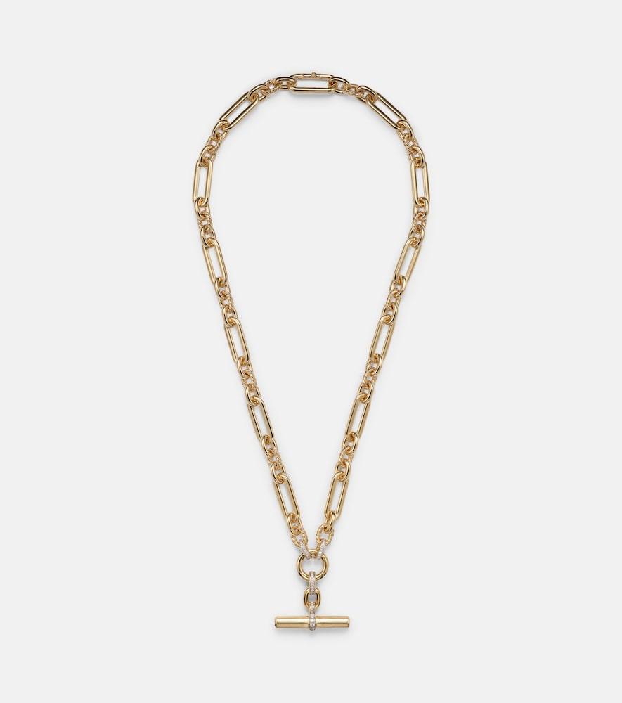 david yurman lexington 18kt gold chain necklace with diamonds