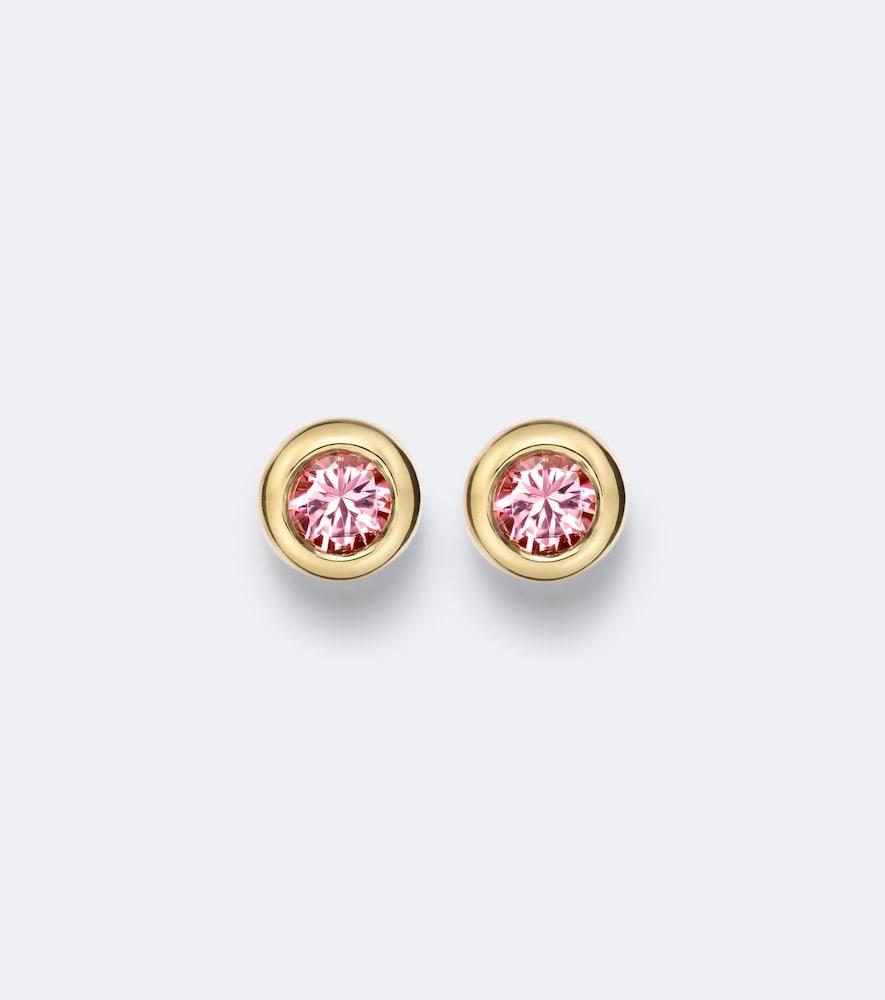 david yurman pavé 18kt gold earrings with tourmalines