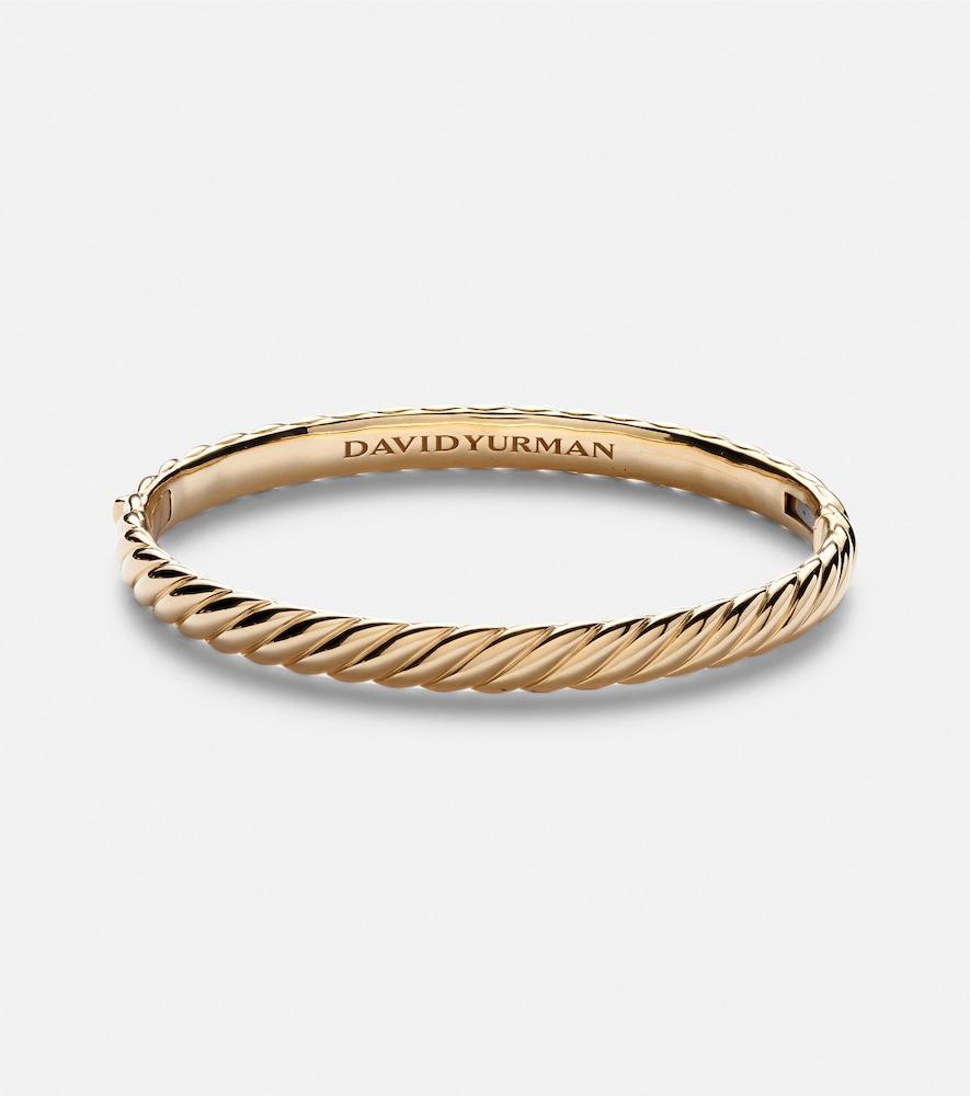 david yurman sculpted cable 18kt gold bangle