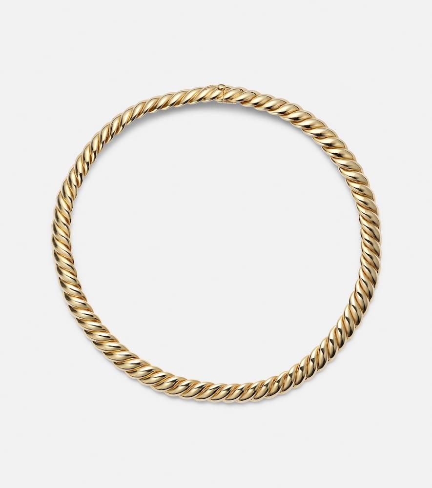 david yurman sculpted cable 18kt gold choker