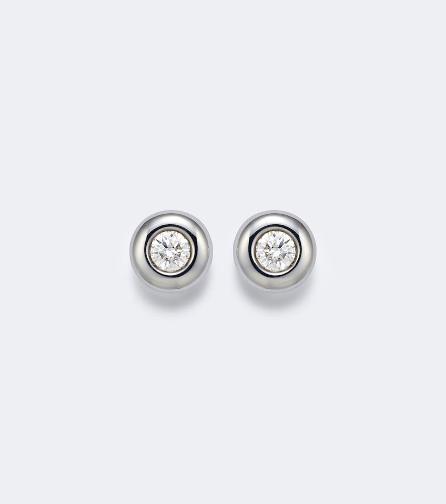 david yurman sterling silver earrings with diamonds