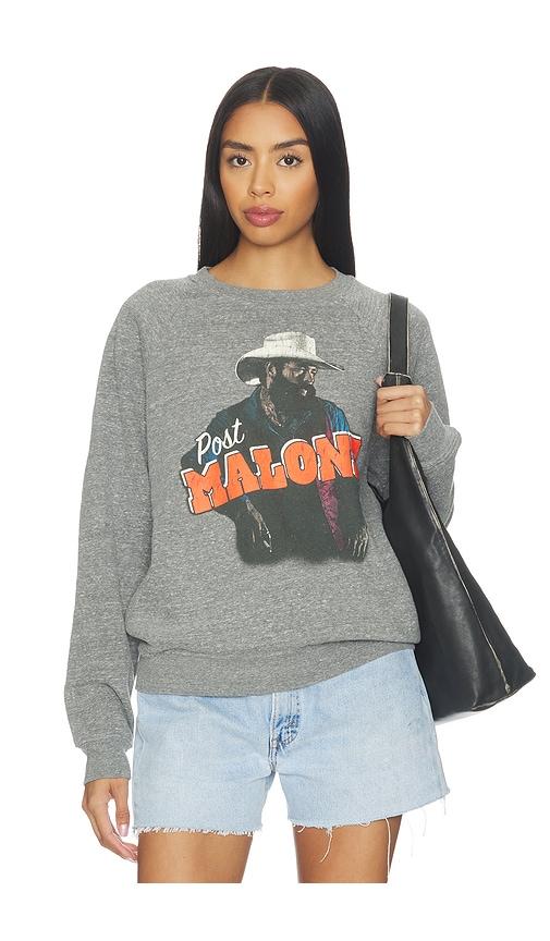 daydreamer post malone posty leanin vintage raglan sweatshirt in grey. - size l (also in xs, s, m, xl)