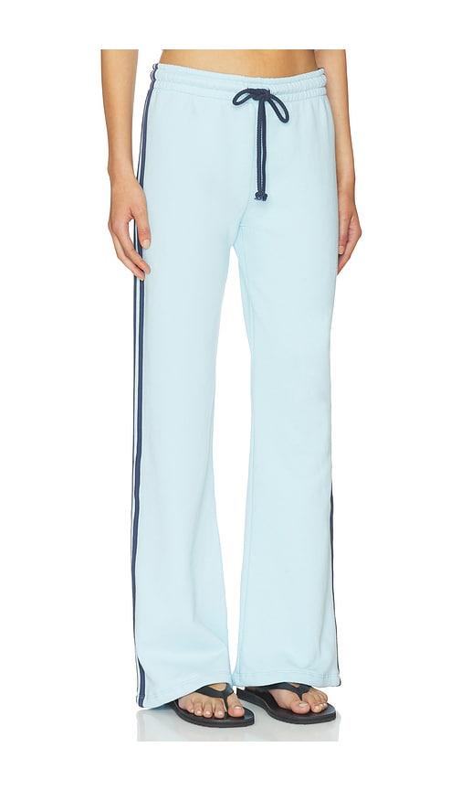 daydreamer solid track pant in baby blue. - size l (also in s)