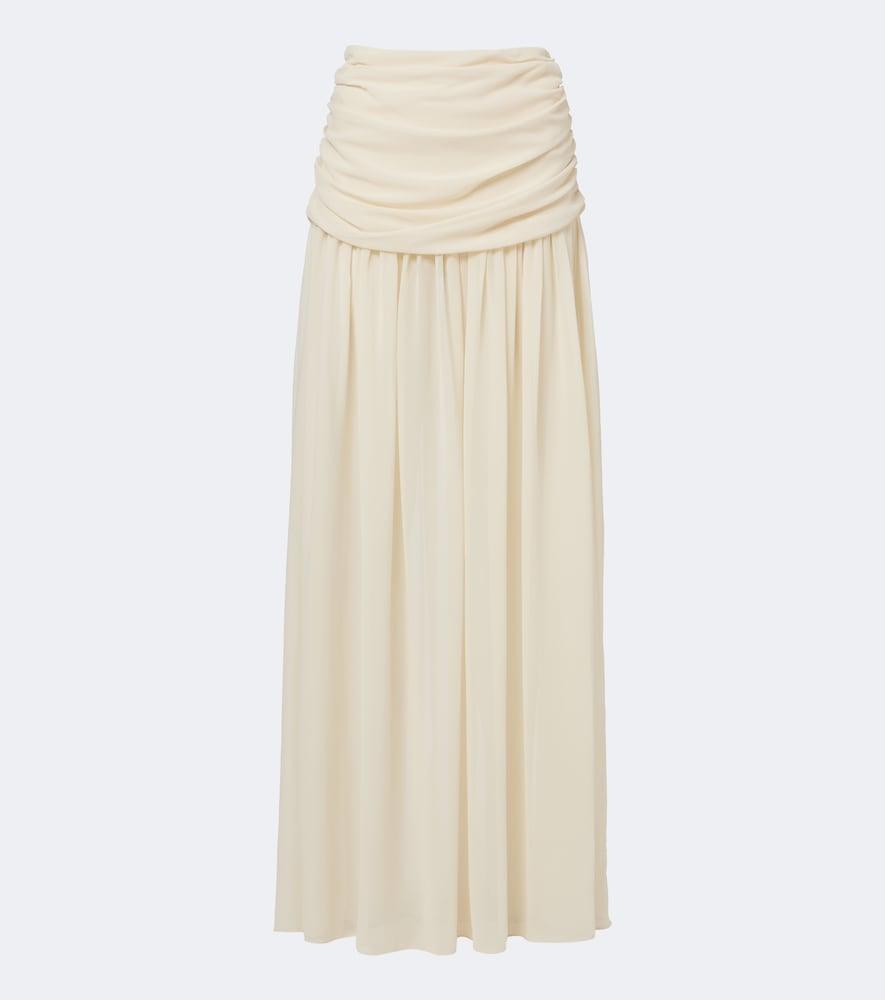 de la vali agapito chiffon maxi skirt