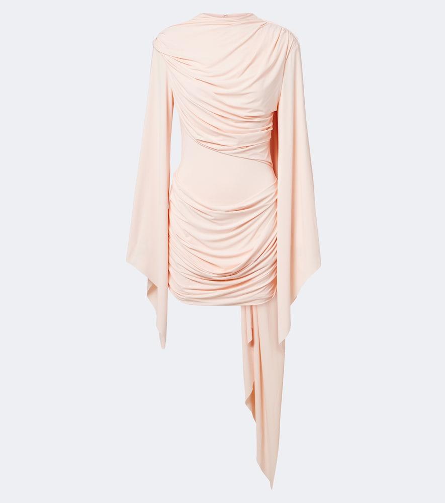 de la vali persia draped jersey minidress