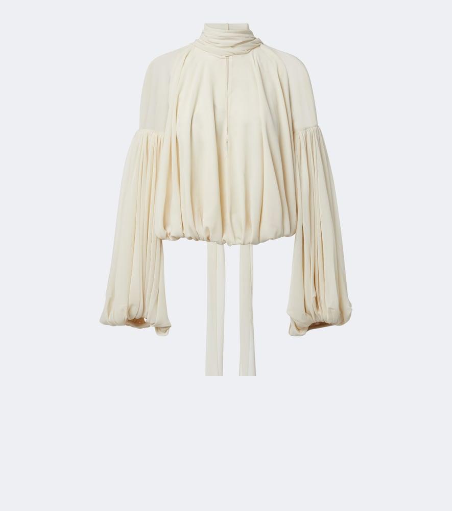 de la vali solana chiffon blouse