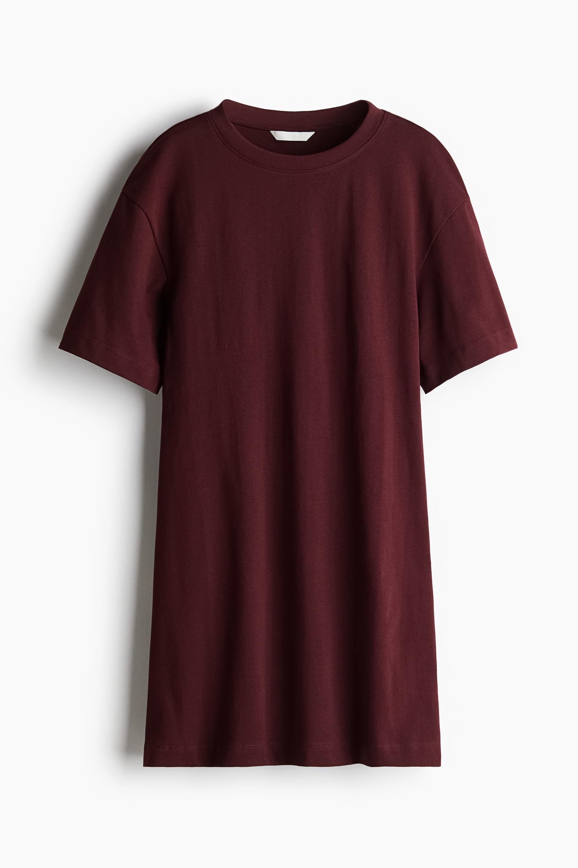 defined-waist t-shirt dress