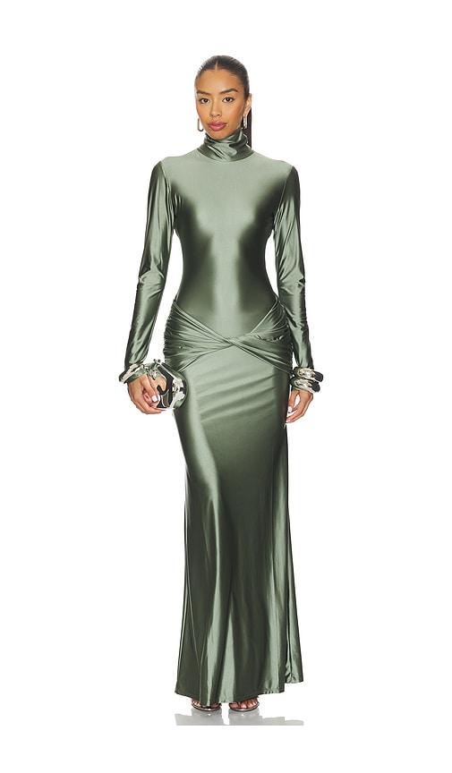 delfi anastasia dress in army. - size m (also in xs, s)