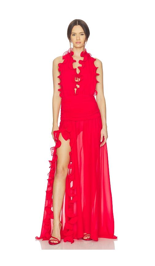 delfi ariella dress in red. - size m (also in s)