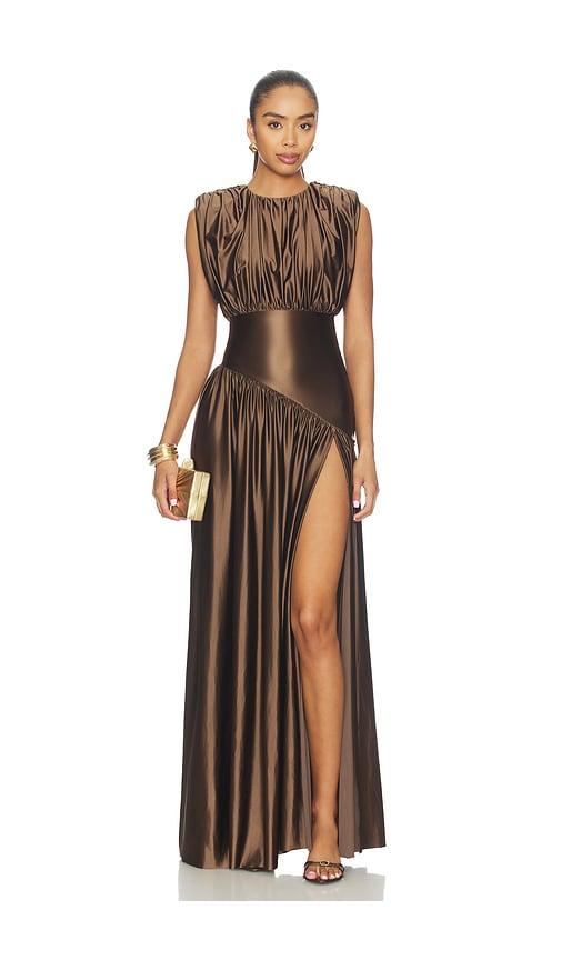 delfi avalon dress in chocolate. - size s (also in xs)