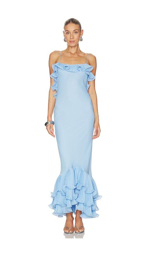 delfi delina dress in baby blue. - size l (also in s, xs, m)