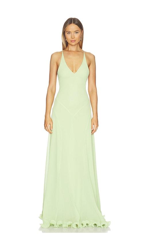 delfi estelle dress in green. - size l (also in s, m)