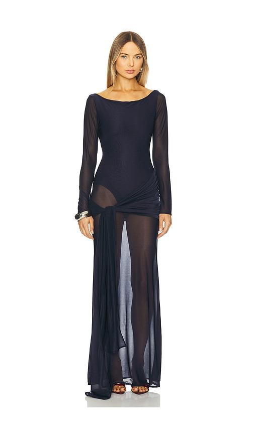 delfi gillian dress in navy. - size s (also in xs)