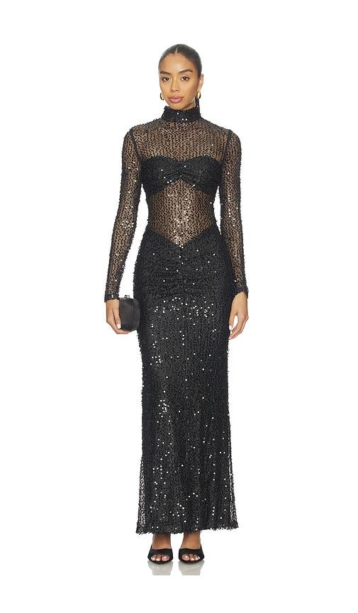 delfi jadienne dress in black. - size l (also in s, xs, m, xl)