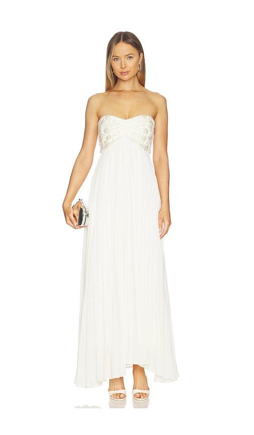 delfi sabrina dress in cream. - size m (also in s, xs)