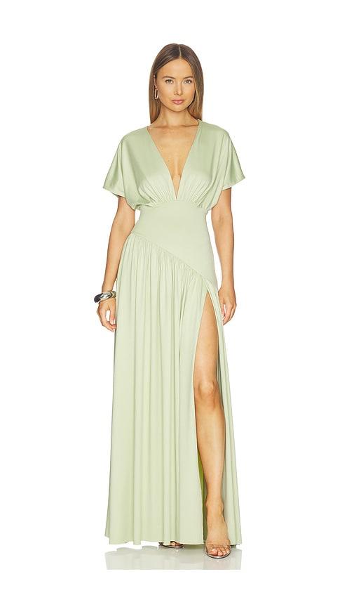 delfi sade dress in sage. - size s (also in xs)