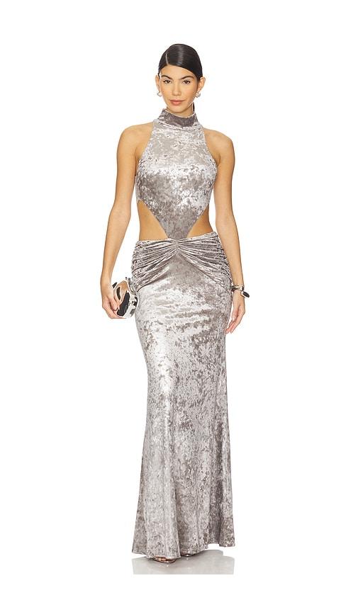delfi zarina dress in grey. - size m (also in s)