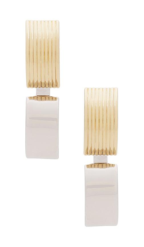 demarson everly earrings in metallic gold.