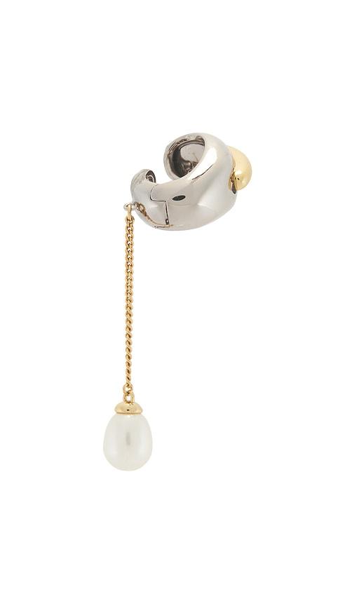demarson zara ear cuff in metallic gold.