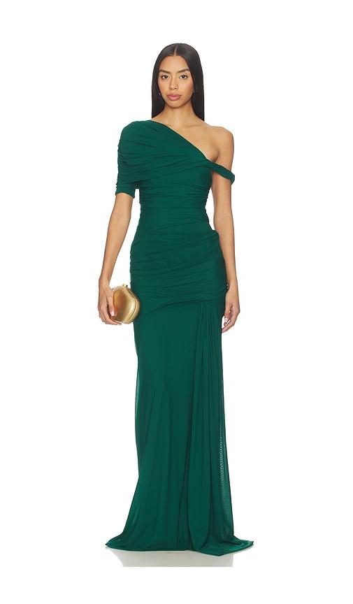 deme by gabriella alba dress in green. - size s (also in xs)