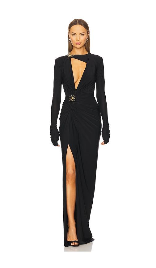 deme by gabriella aldona dress in black. - size s (also in xs)