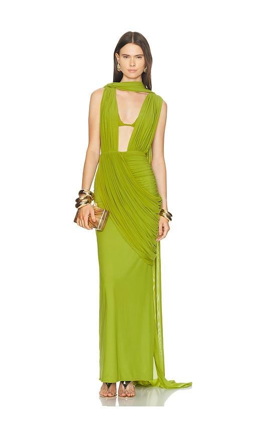 deme by gabriella auriella dress in green. - size l (also in s, xs, m)