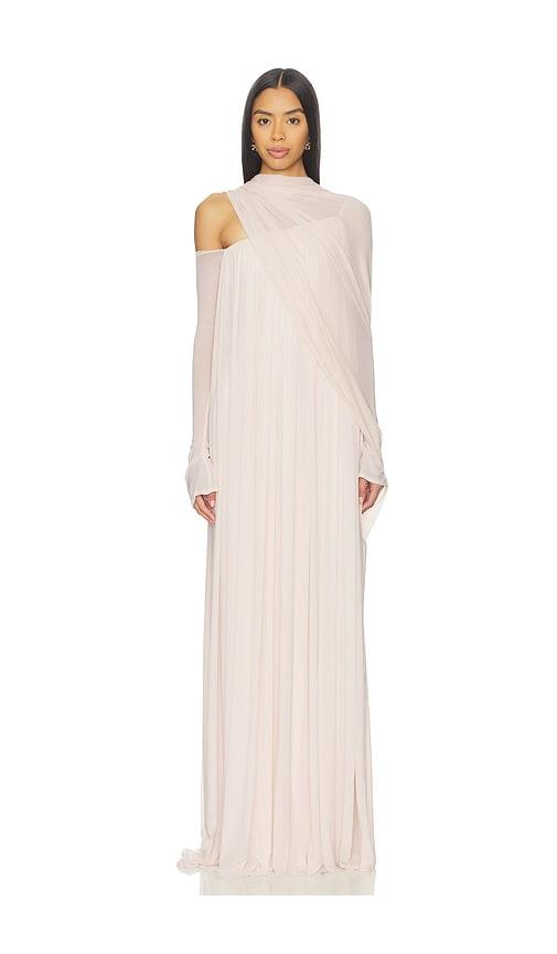 deme by gabriella becki dress in beige. - size m (also in xs, s)
