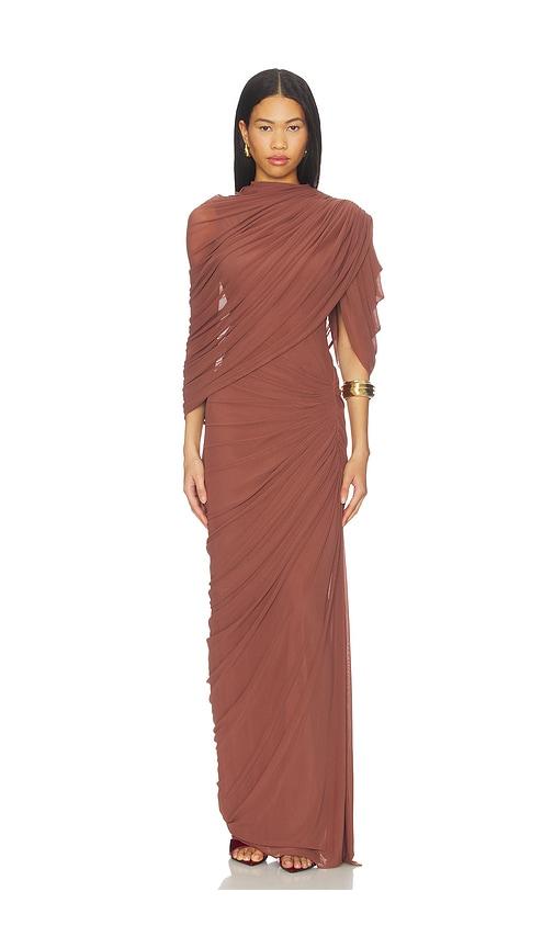 deme by gabriella beth dress in cognac. - size l (also in xs, s, m)