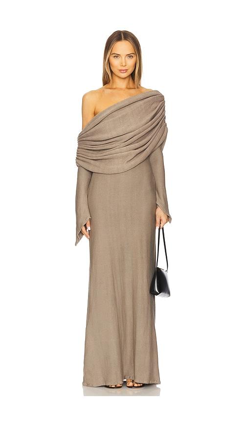 deme by gabriella bonnie dress in beige. - size s (also in xs)