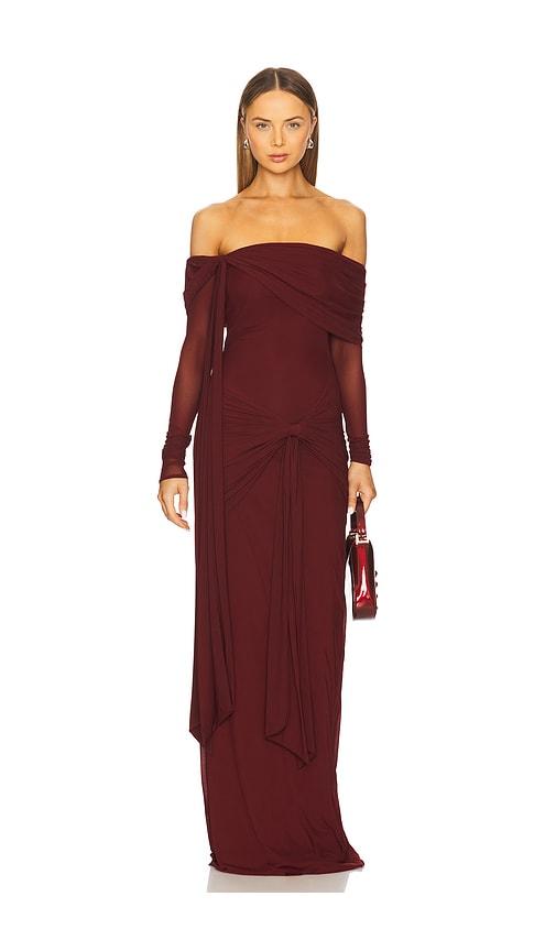 deme by gabriella heloise dress in burgundy. - size s (also in xs)