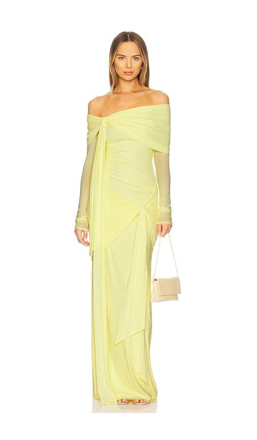deme by gabriella heloise dress in lemon. - size l (also in xs, s)