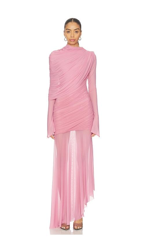 deme by gabriella isla dress in pink. - size l (also in xs, s, m)