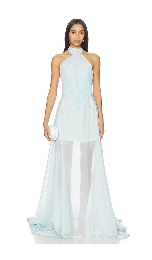 deme by gabriella kerstin dress in baby blue. - size l (also in xs, s, m)