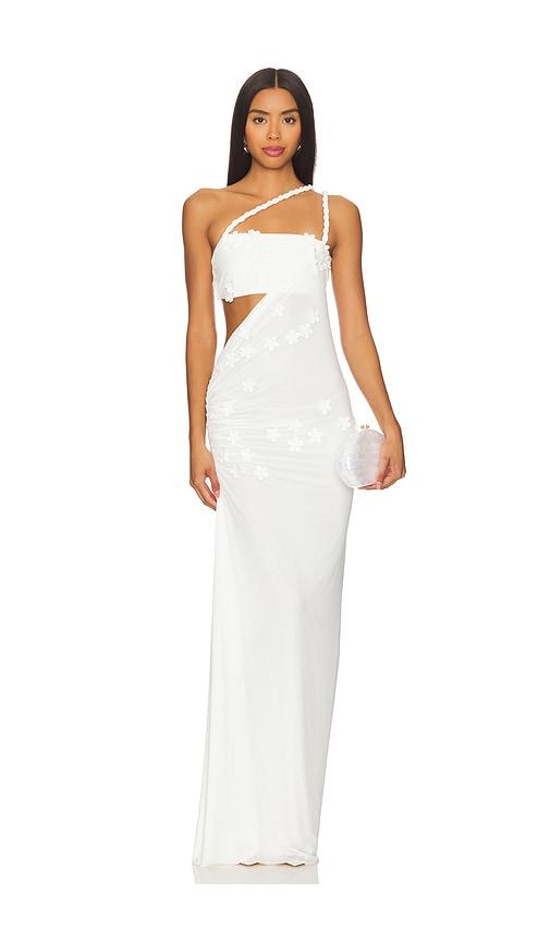 deme by gabriella leslie gown in white. - size xl (also in xs)
