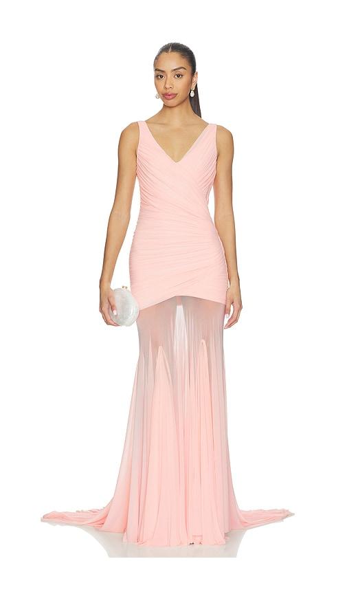 deme by gabriella nola dress in pink. - size l (also in xs, s, m)