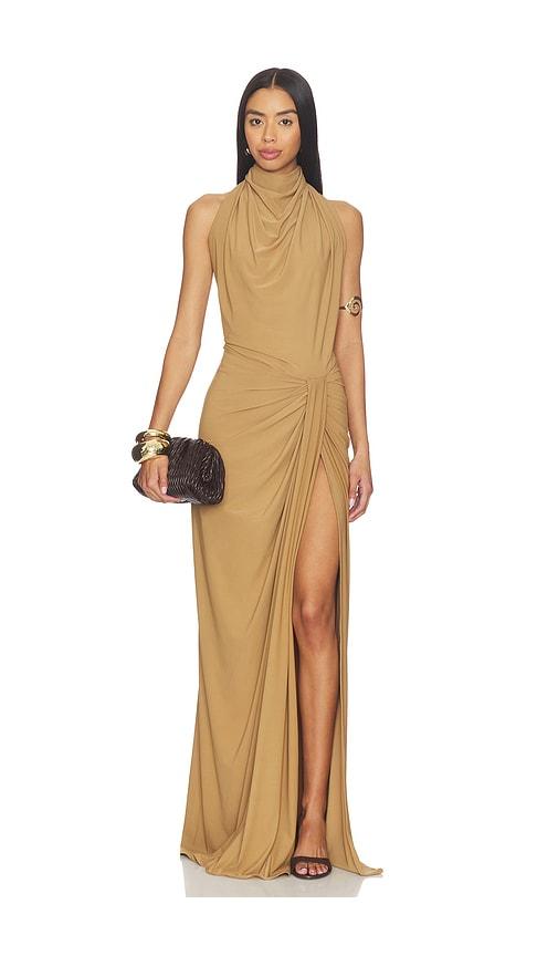 deme by gabriella the beatrix dress in beige. - size m (also in s, xs)