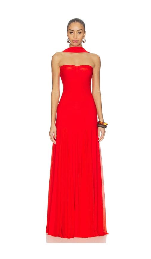 deme by gabriella the berta dress in red. - size m (also in s, xs)