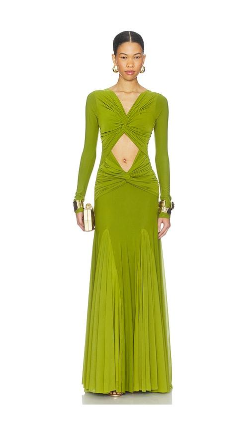 deme by gabriella the clea dress in green. - size s (also in xs)