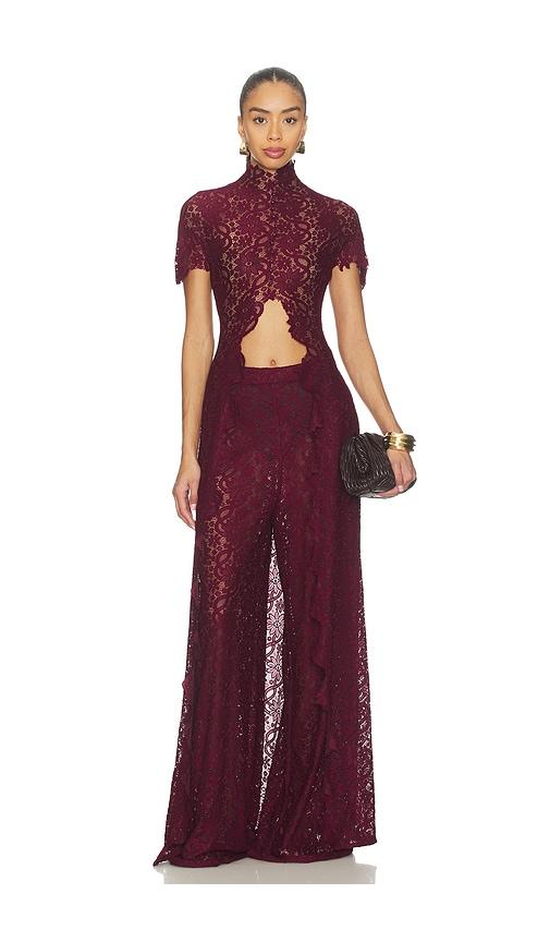 deme by gabriella the kianna top in burgundy. - size s (also in xs)
