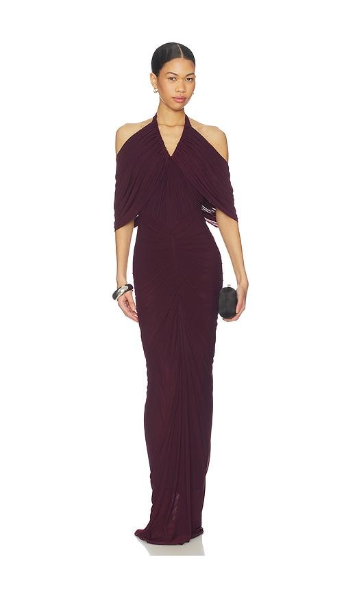 deme by gabriella the kimberly gown in purple. - size s (also in xs)